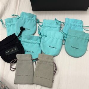 Tiffany & Co. Turquoise Jewelry Pouches